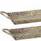 Homeroots Set of Three Gold Metal Serving Tray With Handles 516311 - alternate 2