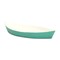 Homeroots 10in Aqua And White Cast Iron Oval Boat Shaped Tray 634797 - alternate 2