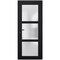 Vdomdoors Front Exterior Prehung FiberGlass Door Frosted Glass / Manux 8552 Matte Black / Office Commercial a MANUX8552EXD-BLK-W36 x H80-RH - alternate 2
