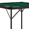 Flash Furniture Silas 34.5 in Square 4-Player Black Folding Card Game Table, Green Playing Surface and Cup Holders DAD-MJZ-88-BKGR-GG - alternate 2