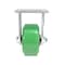 Vestil Polyurethane Rigid Caster 4 In. Diameter x 2 In. Width 700 Lb. Capacity Green/Black CST-F34-4X2DT-R - alternate 2