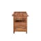 Homeroots 69" Brown Live Edge Solid Wood Writing Desk With Four Drawers 522095 - alternate 6
