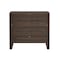 Manhattan Comfort Linda 24in Nightstand in Walnut Brown (2-Drawer) NS015-BR - alternate 2