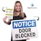 Signmission Safety Sign, 14 in Height, Plastic, 10 in Length, Do Not Block Door, NS-Do Not Block Door NS-Do Not Block Door - alternate 2