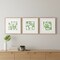 Homeroots Set Of Three Green Modern Garden Gold Framed Wall Art, 3PK 715179 - alternate 4