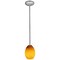Access Lighting Brandy FireBird, Pendant, Brushed Steel Finish, Amber Firebird Glass 28023-1R-BS/AMBFB - alternate 2