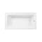 Kingston Brass 60-Inch Acrylic Rectangular 3-Wall Alcove Tub Combo w/ Waste and Overflow Drain, Right Hand Drain CVTAP603222R6 - alternate 2