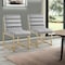 Homeroots Set of Two Tufted Gray And Gold Upholstered Velvet Dining Side Chairs 545048 - alternate 1