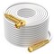 Maximm 250ft RG6 Quad Shielded Coaxial Cable with Right Angle Connector, White RG6-STA-GLD-4S-250WH - alternate 1