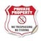 Signmission Private Property Shield Sign No Trespass, 18 inch X 18 inch, Vinyl Decal, 2PK SHI-D-2PACK-18-447 - alternate 1