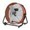 Edendirect 24 in. 3 Speeds Industrial Drum Fan in Orange with 1/3 HP PSC Motor ZR-FGD-24T-Orange - alternate 2