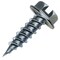 Malco 10X1/2 Zip-in Self-Piercing Sheet Metal Screws, 1/4 in Slotted Hex Head, Undercut Washer, 10000PK HW10X1/2Z - alternate 1