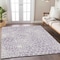 Homeroots 10' X 14' Lilac And Ivory Geometric Washable Indoor Outdoor Area Rug 595090 - alternate 4