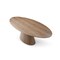 Homeroots 95" Brown Oval Solid Wood Pedestal Base Dining Table 370713 - alternate 4