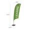 Showdown Displays 10.5 Ft  Value Razor Sail Sign Kit (Single-Sided With Cross Base) - Leasing Green 908111-008 - alternate 3