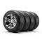 Vevor Golf Cart Wheels and Tires Set of 4 10" Fit Yamaha EZGO Club Car, 4PK 205/50-10 - alternate 1