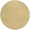 Homeroots 8' Gold And Ivory Round Geometric Washable Indoor Outdoor Area Rug 602373 - alternate 4