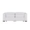 Homeroots 80in White and Brown Leather Power Reclining Loveseat 720537 - alternate 4