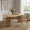 Homeroots 79" Natural Solid Wood Double Pedestal Base Oval Dining Table 712135 - alternate 3