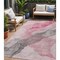 Homeroots 5' X 8' Blush And Gray Abstract Washable Indoor Outdoor Area Rug 631828 - alternate 1