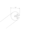 Quiet Glide 6' Black Ladder Rail Kit for Rolling Ladder System QG.4006-202.08 - alternate 2
