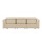 Homeroots 100" Beige Top Grain Leather Reclining Metal USB Sofa 720427 - alternate 3