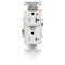 Leviton Duplex Outlet, Iso Grd, White, 20A, 125V T5362-IGW - alternate 1