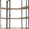 Homeroots 90" Brown Nickel and Solid Wood Curved Six Tier Corner Bookcase 392230 - alternate 4