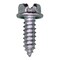 Auveco #14 x 3/4in Slotted Wash Head License Plate Screw with Nut, 25PK 11370 - alternate 2