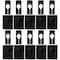 Nahanco Size Dividers for Clothing Racks, Rectangular - Black/Blank Kit of 100, 100PK QSDBBLANK100 - alternate 2