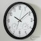 Clockswise 14-inch Non-Ticking Quartz Wall Clock with Thermometer & Hygrometer - Battery Operated QI004748.BK.14 - alternate 4