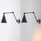 Jonathan Y Rover 7" Classic Industrial Metal Adjustable Arm LED Wall Sconce, Navy/Black, 2PK JYL7462G-SET2 - alternate 2