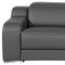Homeroots 89in Dark Gray and Silver Italian Leather Power Reclining Loveseat With Storage 633756 - alternate 2
