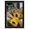 Homeroots Sunflower Bouquet Black Framed Print Wall Art 529964 - alternate 1