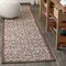 Jonathan Y Madrid Vintage Filigree Textured Weave Taupe/Espresso 2 ft. x 10 ft. Indoor/Outdoor Runner Rug SMB107C-210 - alternate 1