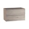 Homeroots 32" Natural Wood Freestanding Bathroom Vanity With White Sink And Two Drawers 627465 - alternate 1