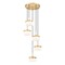 Z-Lite Renaud Modern Gold 5 Light Chandelier 827P6-5R-MGLD-LED - alternate 1