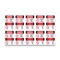 Signmission OSHA Danger Sign, Flammable No Smoking Bilingual, 5in X 3.5in Decal, 10PK, OS-DS-D-35-VC-1824-10PK OS-DS-D-35-VC-1824-10PK - alternate 1