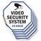 Signmission Video Security System 24 Hour, 4 inch X 4 inch, Vinyl Decal, 5PK OC-D-5PACK-4-4 - alternate 1