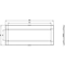 Siemens cover frame for door cutout 183.6 x 45.65 mm WxH accessory for: loadside 3VA9304-0SB40 - alternate 2