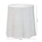 Bali & Pari Palm Bohemian White Scalloped Rattan End Table 256-14101-ZORO - alternate 3