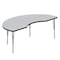 Correll Kidney HPL Activity Table, 72 in W, 36 in L, 19 in to 29 in H, Particleboard, Gray Granite A3672-KID-15-14-09 - alternate 1