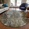 Homeroots 8' Taupe Brown And Gray Round Abstract Washable Indoor Outdoor Area Rug 582934 - alternate 3