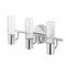 Jonathan Y Bolha 18 in. 3-Light Minimalist Modern Bubble Acrylic/Iron Integrated LED Vanity Light, Chrome JYL7224A - alternate 5