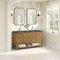 James Martin Vanities 60" D Vanity, Light Natural Oak, w/Parisien Bleu Top w/FreePower Wireless Charger 330-V60D-LNO-FPBL - alternate 2