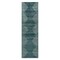 World Rug Gallery Bohemian Stripe Stain Resistant Runner Rug 2 ft x 7 ft Teal 385TEAL2X7 - alternate 3