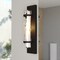 Vaxcel Vilo 4.5-in W 1 Light Matte Black Wall Sconce Light with Full Backplate W0498 - alternate 1