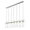 Z-Lite Fontaine 7 Light Linear Chandelier, Brushed Nickel, 56.75 In W 7002P5-7L-BN - alternate 2