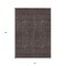 Homeroots 5' X 8' Chocolate And Black Geometric Washable Indoor Outdoor Area Rug 595542 - alternate 2
