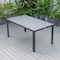 Leisuremod Chelsea Aluminum Outdoor Dining Table With 8 Chairs and Cushions, Charcoal Black CC20-T63-BL6 - alternate 2